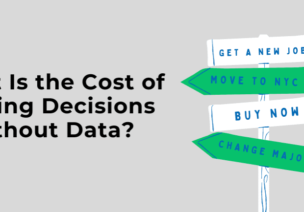 Signpost with various life decisions options.